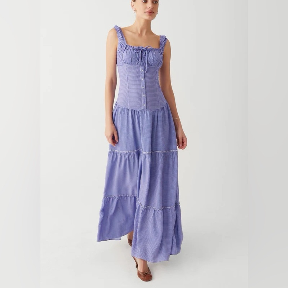 Frankies Bikinis Christabelle Ruffle Maxi Dress